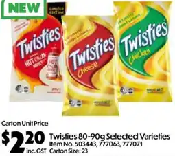 C-Store Distribution Twisties Selected Varieties offer