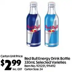 C-Store Distribution Red Bull Energy Drink Bottle offer