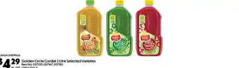 C-Store Distribution Golden Circle Cordial 2 Litre Selected Varieties offer