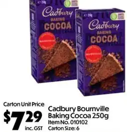 C-Store Distribution Cadbury Bournville Baking Cocoa offer