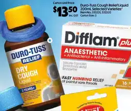 C-Store Distribution Duro-Tuss Relief Dry Cough Liquid offer