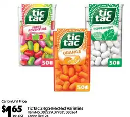 C-Store Distribution Tic Tac 24g Selected Varieties offer