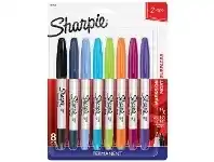 Officeworks Sharpie Twin Tip Permanent Markers Assorted 8 Pack offer