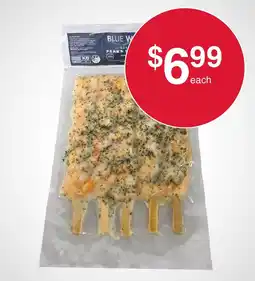 Australian Butchers Store Blue W Garlic Prawn Skewers offer