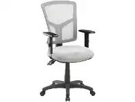 Officeworks Pago Matrix Ergonomic Heavy Duty High Back Armchair Pearl offer