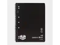 Officeworks Spirax A4 PP Lecture Book 140 Page Black offer