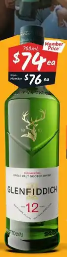 Cellarbrations Glenfiddich 12 Years offer