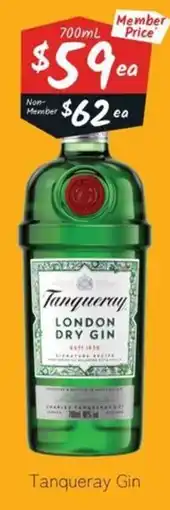 Cellarbrations Tanqueray London Dry Gin offer