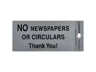Officeworks Sandleford No Newspapers or Circulars Self Adhesive Sign offer