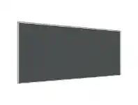 Officeworks Stilford Screen 1800 W x 900 H mm White Frame Grey Fabric offer