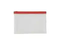 Officeworks Lihit Lab Gusset Document Wallet A6 Red offer