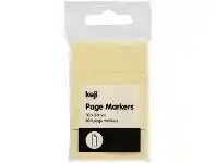 Officeworks Keji Page Markers 20 x 50mm Yellow 4 Pack offer