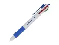 Officeworks Artline Clix 4 Colour Retractable Ballpoint Pen White Barrel offer