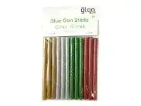 Officeworks Gloo Little Learner Glue Gun Glue Sticks Glitter 12 Pack offer