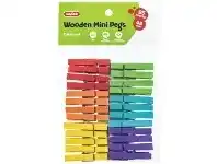 Officeworks Kadink Mini Pegs Coloured 25 Pack offer