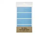 Officeworks Rectangle Label 100 x 38mm 20 Pack Blue offer