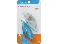 Officeworks Studymate Correction Tape 5mm x 6m White/Blue 2 Pack offer
