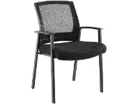 Officeworks J.Burrows Matrix Mesh Visitor Armchair Black offer