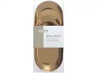 Officeworks Otto Gold Metal Trays 2 Pack offer