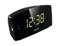 Officeworks Philips AJ3400 LCD Alarm Clock FM Black offer