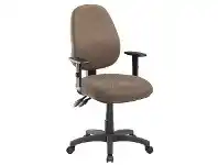 Officeworks Pago Matrix II Plus Heavy-Duty Ergonomic Chair Arms Mocha offer