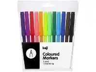 Officeworks Keji Coloured Markers 12 Pack offer