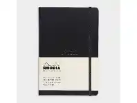 Officeworks Rhodia Webbie A5 Lined Notebook Black offer
