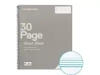 Officeworks Studymate 245x295 70gsm 12 Stave Spiral Music Book 30 Page offer
