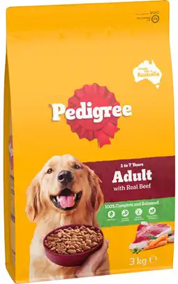IGA Pedigree Dry Dog Food 2.5‑3kg Selected Varieties offer