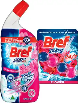 IGA Bref Rim Block Toilet Cleaner 42‑50g or Gel 600‑700mL Selected Varieties offer
