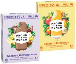 IGA Proud & Punch Ice Cream Selected Varieties offer