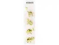 Officeworks Three By Three Cast Metal Magnets Animal Safari 4 Pack offer