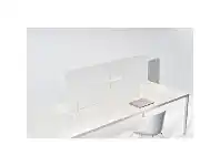 Officeworks Clikclax Large Desktop Screen System Frost offer