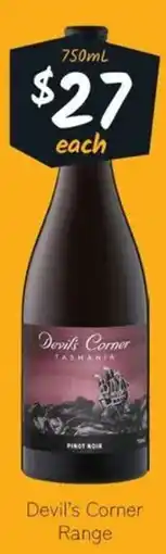 Cellarbrations Devil's Corner Range offer