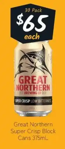 Cellarbrations Great Northern Super Crisp Block Cans offer