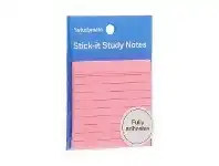 Officeworks Studymate Fully Adhesive Stick-it Notes 76 x 76mm Pastel Pink offer