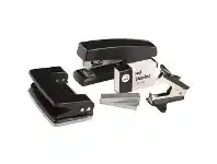 Officeworks Keji Full Strip Stapler and Hole Punch Set offer