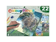 Officeworks Royal & Langnickel Art Adventure Colour Pencil By Numbers Set offer