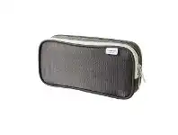 Officeworks Smart Fit Twin Zip Pencil Case Large Black offer