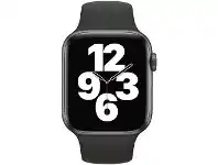 Officeworks Apple Watch SE 44mm GPS Space Grey Black Band offer