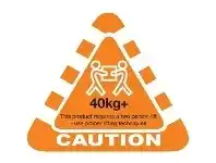 Officeworks Stock Forms Caution 40+kg Labels 50 x 45mm Orange 250 Pack offer