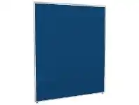 Officeworks Stilford Screen 1200 W x 1400 H mm White Frame Blue Fabric offer