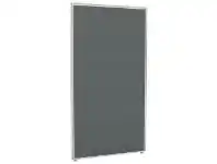 Officeworks Stilford Screen 750 W x 1400 H mm White Frame Grey Fabric offer