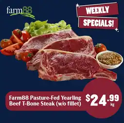 Tasman Butchers Farm88 Pasture-Fed Yearling Beef T-Bone Steak offer