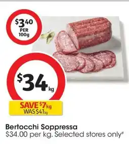 Coles Bertocchi Soppressa offer