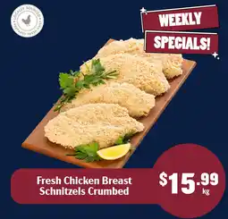 Tasman Butchers Fresh Chicken Breast Schnitzels Crumbed offer