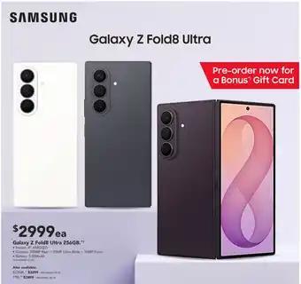 Harvey Norman Samsung Galaxy Z Fold8 Ultra offer