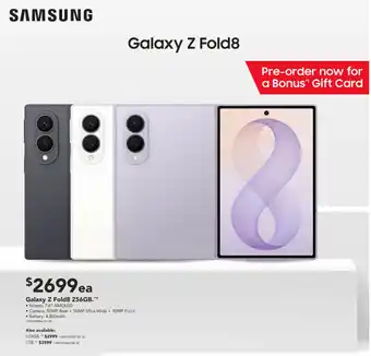 Harvey Norman Samsung Galaxy Z Fold8 offer