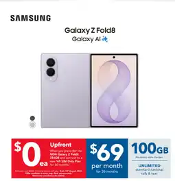 Harvey Norman Samsung Galaxy Z Fold8 offer