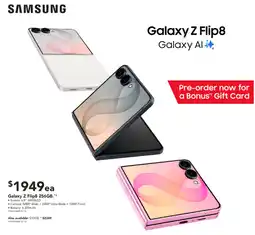 Harvey Norman Samsung Galaxy Z Flip8 offer